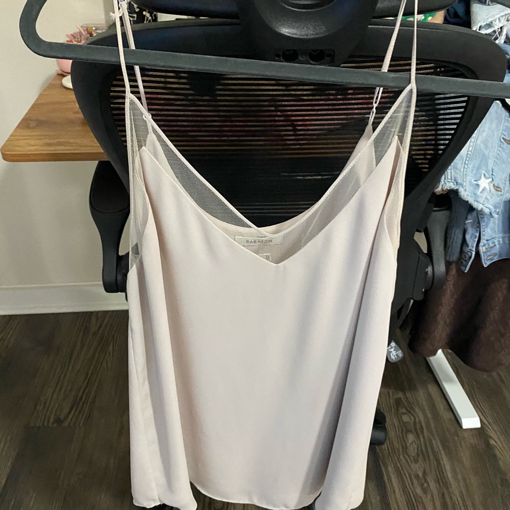 Babaton Light Pink Camisole with Spaghetti Straps